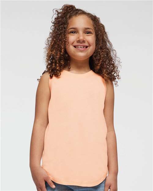 LAT APPAREL - Girls Relaxed Tank Top - 2692