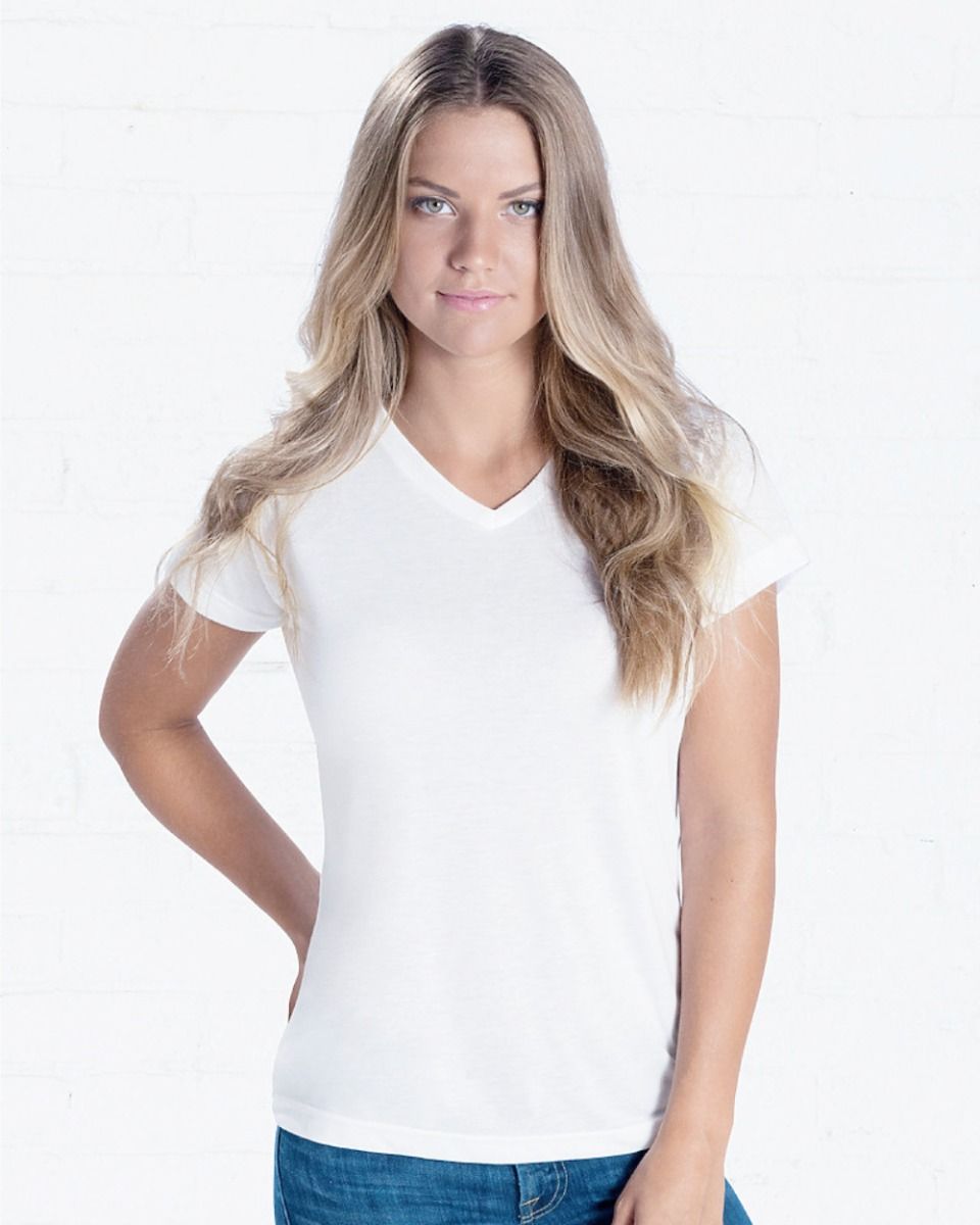 SubliVie - Ladies' V-Neck Sublimation Tee - 1507
