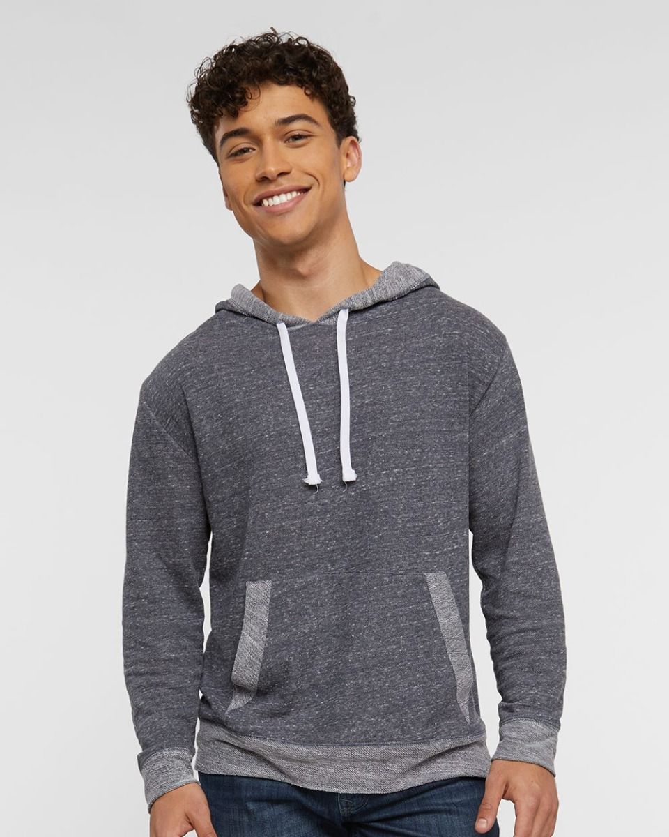 LAT APPAREL - Adult Melange French Terry Hoodie - 6779