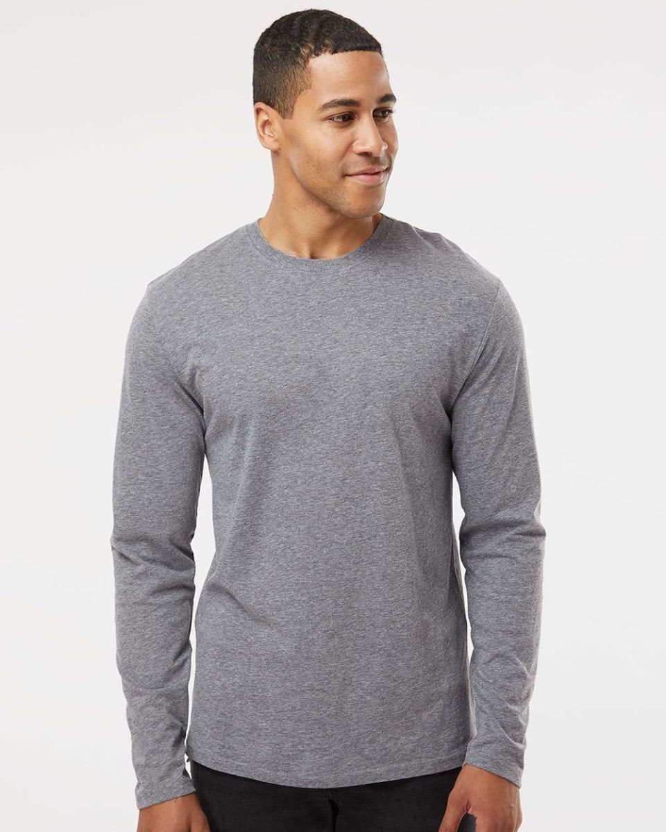 LAT APPAREL - Adult L/S Fine Jersey Tee - 6918