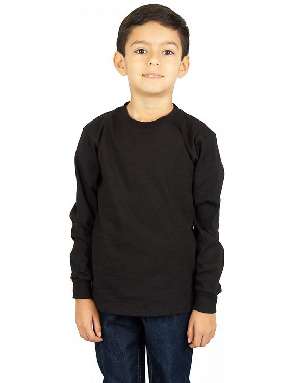 Shaka Wear - 6.0 oz Kids' Crew Long Sleeve - SHLSY